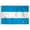 Argentina 2x3 ft Flag, variant on AGAS Argentina Stick Flag 4x6 inch mounted onto 11 inch Plastic Pole - Printed Single Sided on Polyester - Stitched Edges - Mini Argentina Flag - AR National Flag - Bandera de la Argentina La Bandera.
