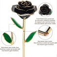 thumbnail image 2 of Flor decorativa negra infinita bañada en oro antónico, 2 of 7