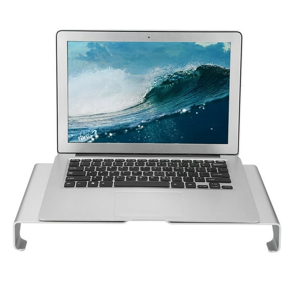Dioche Monitor Stand Organizer, Aluminum Alloy Silver Monitor Riser Stand, For Computer Monitor Notebook