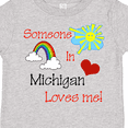 thumbnail image 4 of Inktastic Someone in Michigan Loves Me Boys or Girls Toddler T-Shirt, 4 of 5