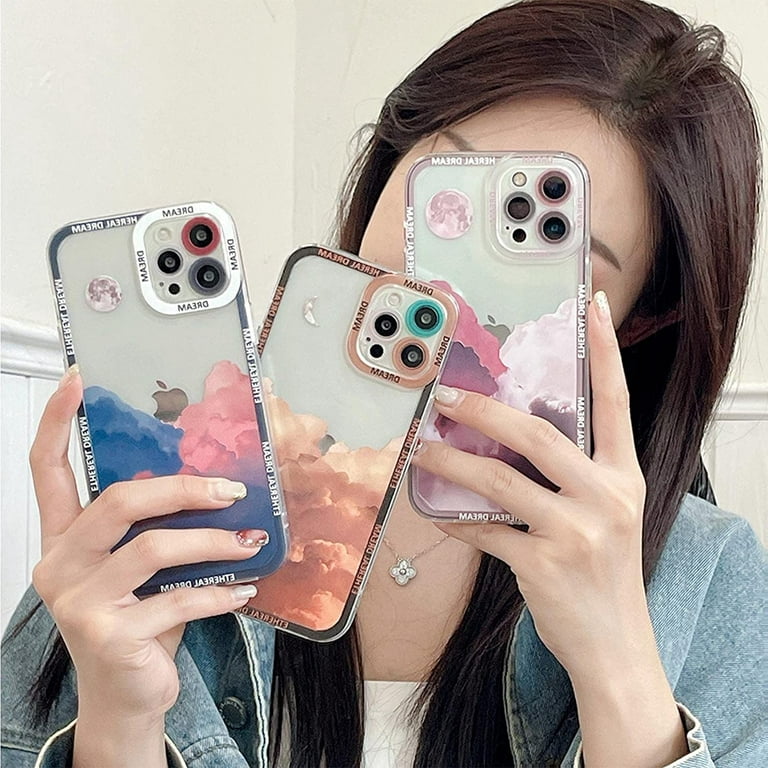 Cloud Cute Case Compatible For Iphone 13 Pro Max Case With Lens
