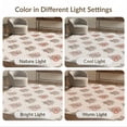 thumbnail image 7 of ODIKA 9'x12' Washable Area Rug Pink Bouquet Ribbon Ties Sprig Border Romantic Motifs Shack for Master Suite, California King, Under Bed, Non-Shedding, Easy Care, 7 of 7