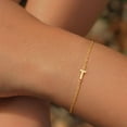 thumbnail image 2 of Turandoss Bracelet for Women Girls Jewelry Gifts Dainty Letter Bracelets Trendy 18K-Gold-Plated Letter T Initial Bracelet Personalized 18K-Gold-Plated Initial Bracelets for Women Girls Jewelry Gift, 2 of 8