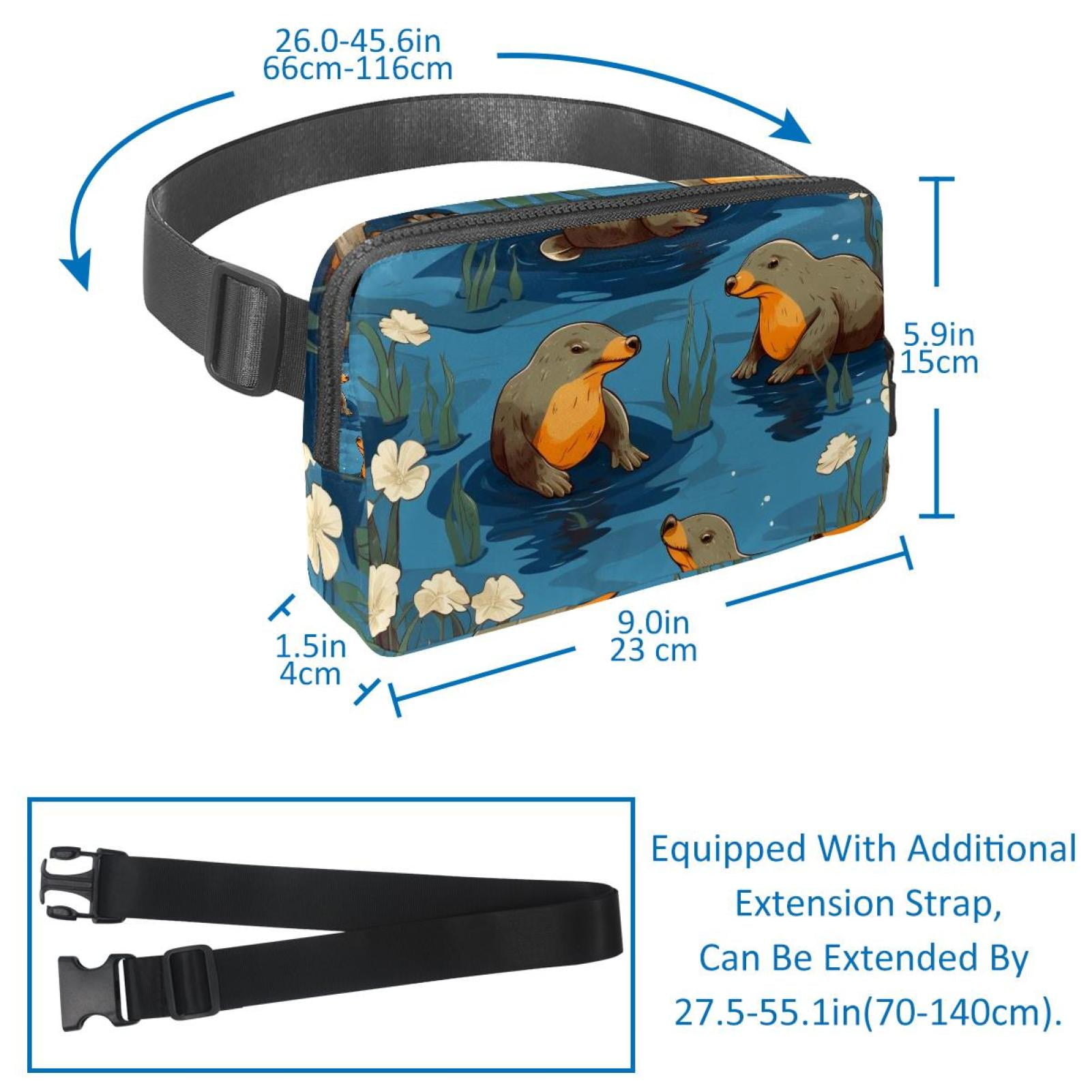 Platypus Lightweight, Adjustable Waist Pack Crossbody Bag Running Belt with Extension Strap - Unisex