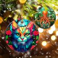 thumbnail image 4 of Adorno Navideño Touber Gato Cerámico Redondo 7cm, 4 of 7
