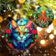 thumbnail image 4 of Adorno Navideño Touber Gato Cerámico Redondo 7cm, 4 of 7