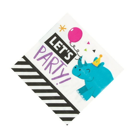Party Animal Luncheon Napkin - Party Supplies - 16 Pieces