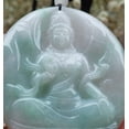 thumbnail image 3 of Certified Green Burma Natural A Jade jadeite Pendant Guanyin Kwan Yin Lotus Flower Necklace 588431 TN, 3 of 9