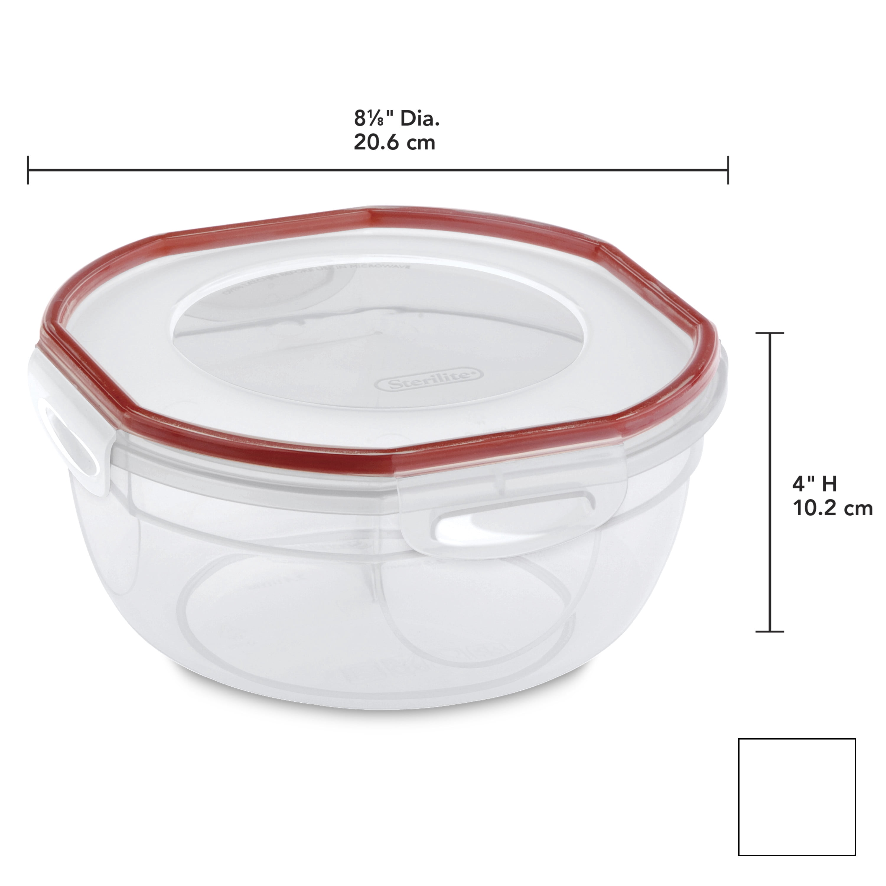 Sterilite Ultra Seal™ 2.5 quart Bowl Clear Set of 4