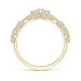 thumbnail image 2 of ANGARA Natural Diamond Anniversary Ring with Paisley Motifs in 14K Yellow Gold for Women (Size-2.9mm| Color-H| Clarity-SI2) | Anniversary, Jewelry Gift for Women | Natural Diamond Ring, 2 of 9
