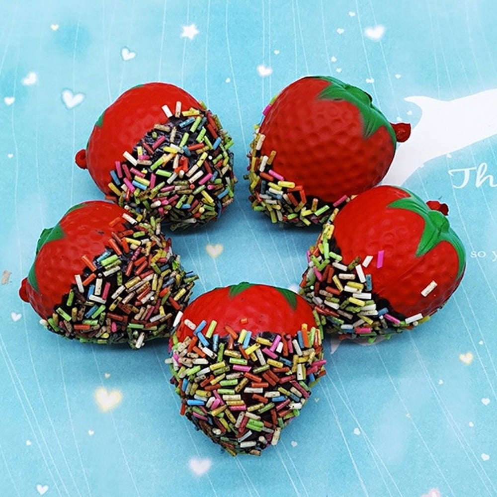 strawberry squishy toy