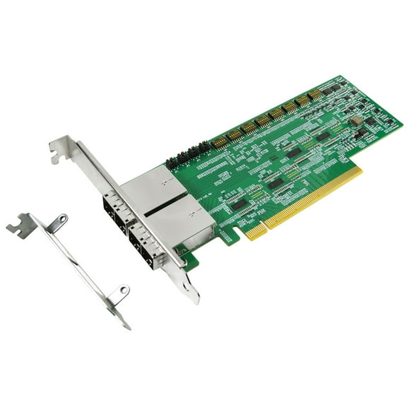 PCIe x16 Gen4 with ReDriver to External Mini SAS HD 1x2, 4X (SFF-8674) Dual-port AIC
