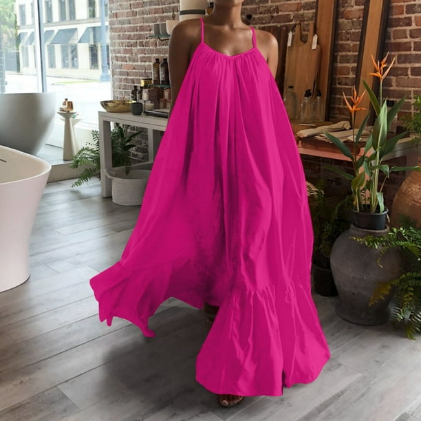 Hot pink going out clearance dress