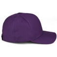 thumbnail image 3 of Daxton Premium Mid Profile Hat Semi Curved Visor Purple Cap White Silver Gothic Embroidered, Letter H, 3 of 4