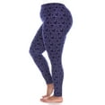 thumbnail image 4 of White Mark Women's Plus Size Super Soft Heart Print Leggings, 4 of 4