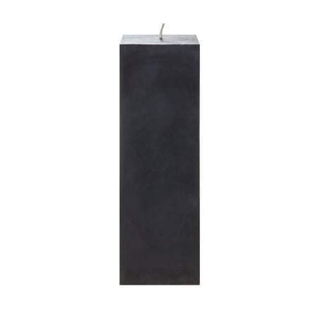 Mega Candles Unscented Black Square Pillar Candle | Hand Poured Premium Wax Candles 3