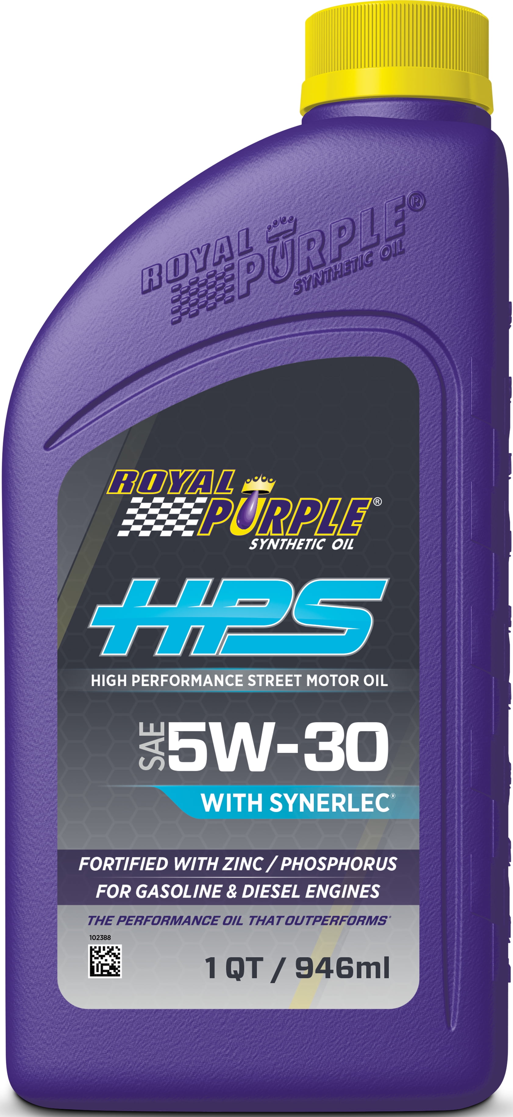 Royal Purple HPS Synthetic SAE 5W-30 High Performance Motor Oil with Synerlec, 1 Quart