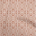 thumbnail image 1 of oneOone Cotton Poplin Orange Fabric Ikat Dress Material Fabric Print Fabric By The Yard 56 Inch Wide, 1 of 6