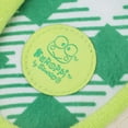 thumbnail image 7 of Keroppi 3D Character Face Art Women's Green & White Plaid Open-Toed Slide Slippers-Medium, 7 of 7