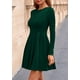 thumbnail image 3 of Vestido PRETTYGARDEN Otoño 2025 Elegante Manga Larga Verde Oscuro Talla L, 3 of 8