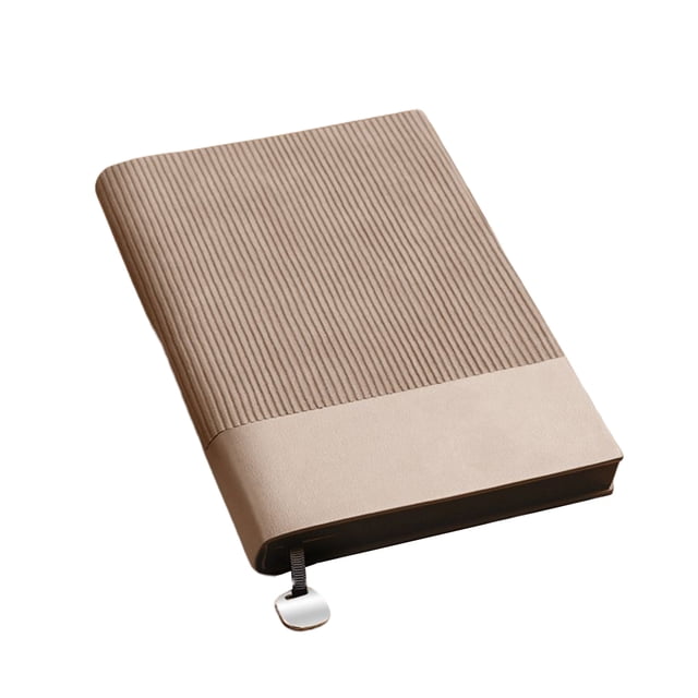 Cuaderno de moda Notas de papel engrosado Bloc de notas portátil con marcapáginas Caja de regalo Set Tomar notas Diario Estudiante de escuela Cuadernos de escritura y cuadernos de bocetos Caqui A5