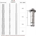 thumbnail image 2 of Ternel 6 Pcs Expansion Bolts Screw M8 Duty Bolt Fixing Anchors, 304 Stainless, 2 of 5