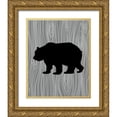 thumbnail image 1 of Robinson, Tamara 15x18 Gold Ornate Wood Framed with Double Matting Museum Art Print Titled - Woodland Bear, 1 of 4