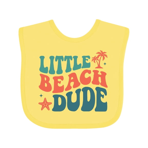 Inktastic Little Beach Dude Boys Baby Bib