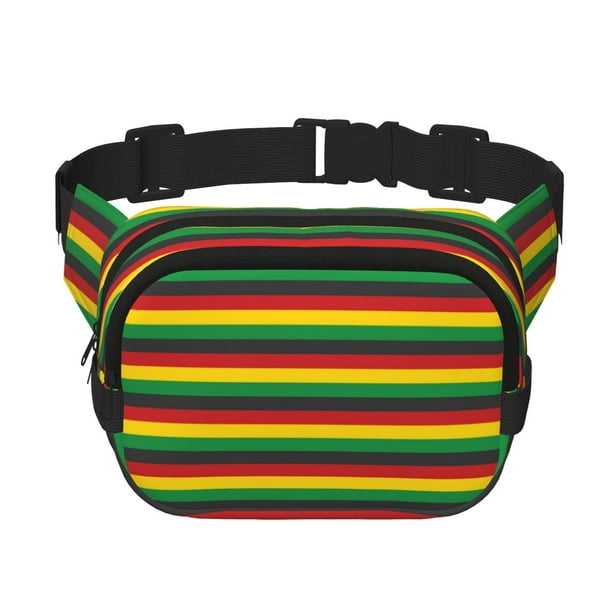 Disketp Music Colors 1 Riñonera de Doble Capa, Bolsa de Cintura Ajustable para Viajes, Correr y Senderismo, Riñonera Ligera para Hombre y Mujer