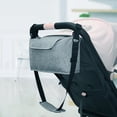 thumbnail image 3 of Organizador de cochecito antideslizante con portavasos, manillar de agarre con correas exclusivas, accesorios de cochecito de ajuste universal, 3 of 8