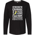 thumbnail image 3 of Inktastic Down Syndrome Awareness Strenth Courage Support Long Sleeve T-Shirt, 3 of 5