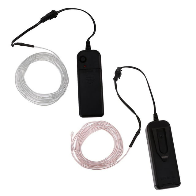 Luces LED Luminiscentes A Batería 2x 5M Gloria Alambre Electroluminiscente
