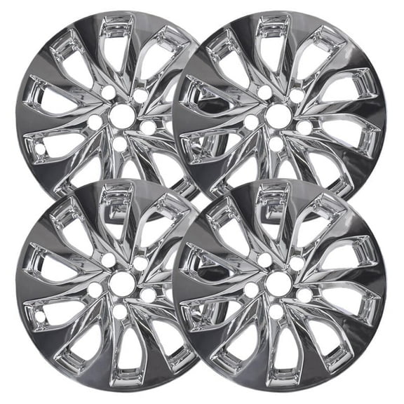 Set of 4 16 inch Chrome ABS Wheel Covers Compatible with 2016-2019 Nissan Sentra SV Rims