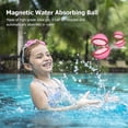 thumbnail image 2 of Bolas de bomba de agua magnética de 50 mm Globos de piscina autosellantes Rosa JShteea El nuevo, 2 of 6