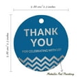 thumbnail image 6 of Inkdotpot Real Silver Foil Thank You For Celebrating With Us Bridal Shower-Baby Shower-Retirement-Wedding-Birthday Tags Favor Hang Paper Tags 50 Pieces, 6 of 7