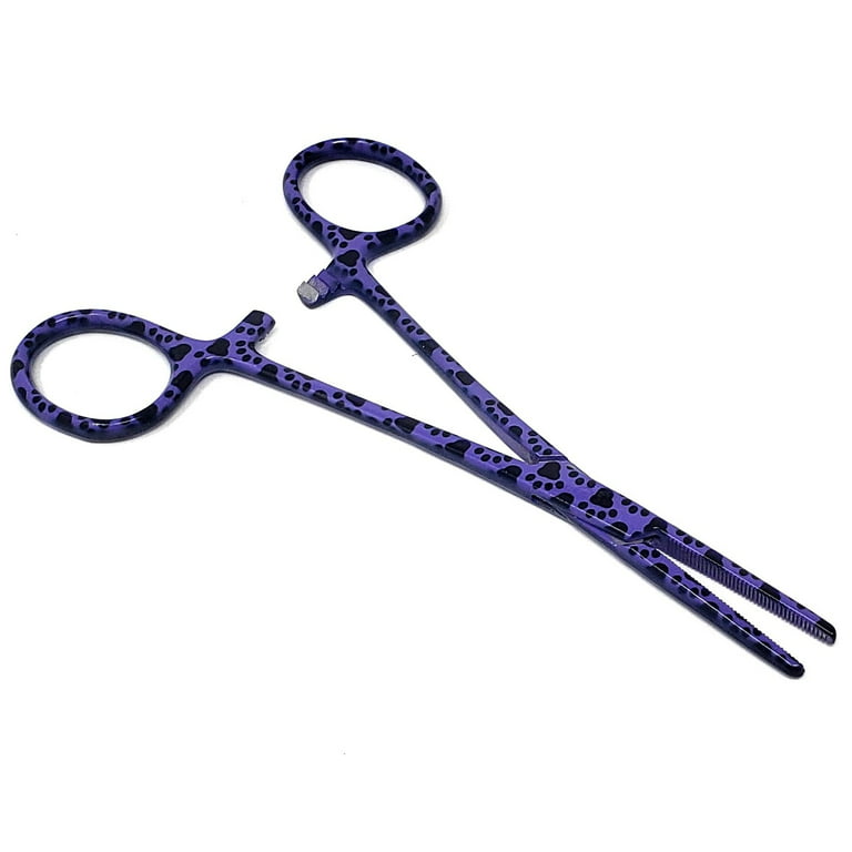 Stainless Steel Fishing Pliers Anglers Catch & Release Serrated Tool,  Purple Paws 5.5 STR 