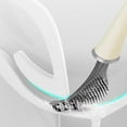 thumbnail image 5 of Modern Flexible Silicone Toilet 2025 Silicone Toilet Wand Bowl Brush and Holder Cleaning Set Wall Mounted Rubber Bathroom Toilet Scrubber Bowl Cleaner Brushes with Dispenser, 5 of 9