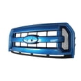 thumbnail image 3 of Blue Flame Metallic Front Bumper Upper XLT Style Grille Grill For 2015 2016 2017 Ford F150 F-150, 3 of 7