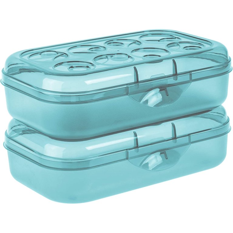 Sterilite 17336W12 Durable Plastic Portable Pencil Box with Hinged