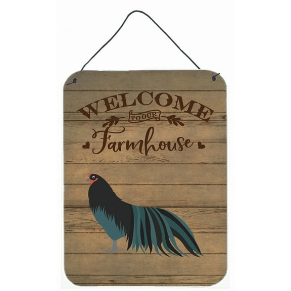 Caroline's Treasures CK6777DS1216 Sumatra Chicken Welcome Wall or Door Hanging Prints, 12x16, multicolor