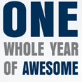 thumbnail image 2 of CafePress - One Year Awesome Body Suit - Baby Light Bodysuit, Size Newborn - 24 Months, 2 of 4