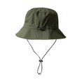 thumbnail image 2 of Sunsanly Waterproof Bucket Rain Hat with Chin Strap Quick Dry Packable Boonie Sun Hat Safari Hat UV Protection-Army Green, 2 of 8
