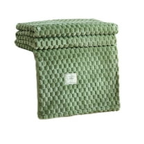 Beautynvta Flannel Cooling Blanket, Soft and Warm Decorative Blanket, Cozy, Plush Lightweight Breathable Throw Blankets for Bed Couch, 39.37x47.24 In, Green
