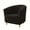 Black, variant on AIGIA Stretch Tub Chair Covers 1-Piece Club Chair Slipcover Soft Jacquard Barrel Chair Cover Armchair Slipcovers for Living Room
