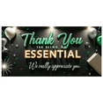 thumbnail image 6 of Gold Design Thank You Banner Black Gold Balloons Star Decorations Essential Part for Team Celebration Event Indoor Outdoor, 6 of 8