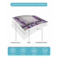 thumbnail image 5 of Quilts Twin XL Size, Spring Lavender Floral Soft Comforter Bedding Set for Bed, Botanical Flower Vintage Wood Grain Lightweight Quilted Bedspread with Pillow Cover(2 Pieces), 68x98 Inch, 5 of 6