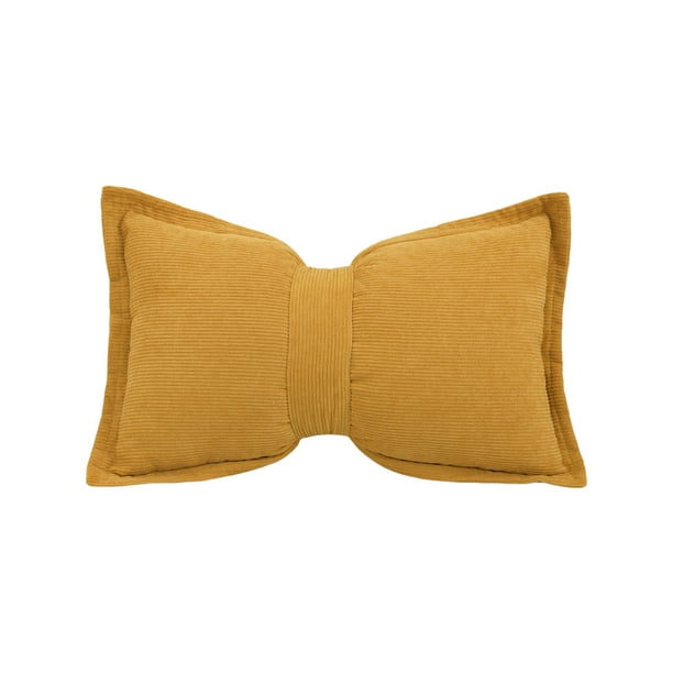 Regalos para el Día de las Madres Almohadas de Algodón Y Lino, Almohadas de Sofá de Color Sólido, Almohadas de Arco de Doble Uso, Almohadas de Cintura, Regalos Del Día de la Madre de 19.6x11.8 Pulgada