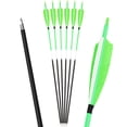 thumbnail image 3 of AMEYXGS Archery Feather Arrows 31 inch Feather Fletched Arrows Carbon Fiber Archery Hunting Arrows for Recurve & Compound Bow,Traditional Bows, 3 of 6