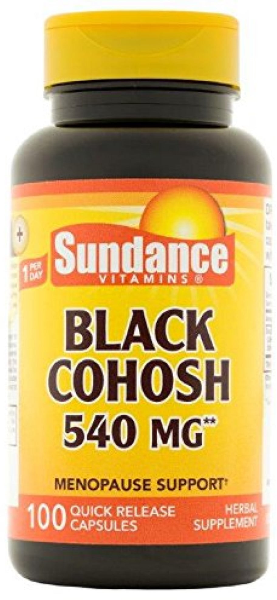 Sundance Vitamins Black Cohosh Menopause Support Capsules, 540 mg, 100