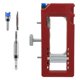 thumbnail image 4 of Bisagra de puertas Bisagra Mortiser Versátil Plantilla de enrutador del kit de instalación para el accesorio de muebles de carpintería práctico Rojo, 4 of 8